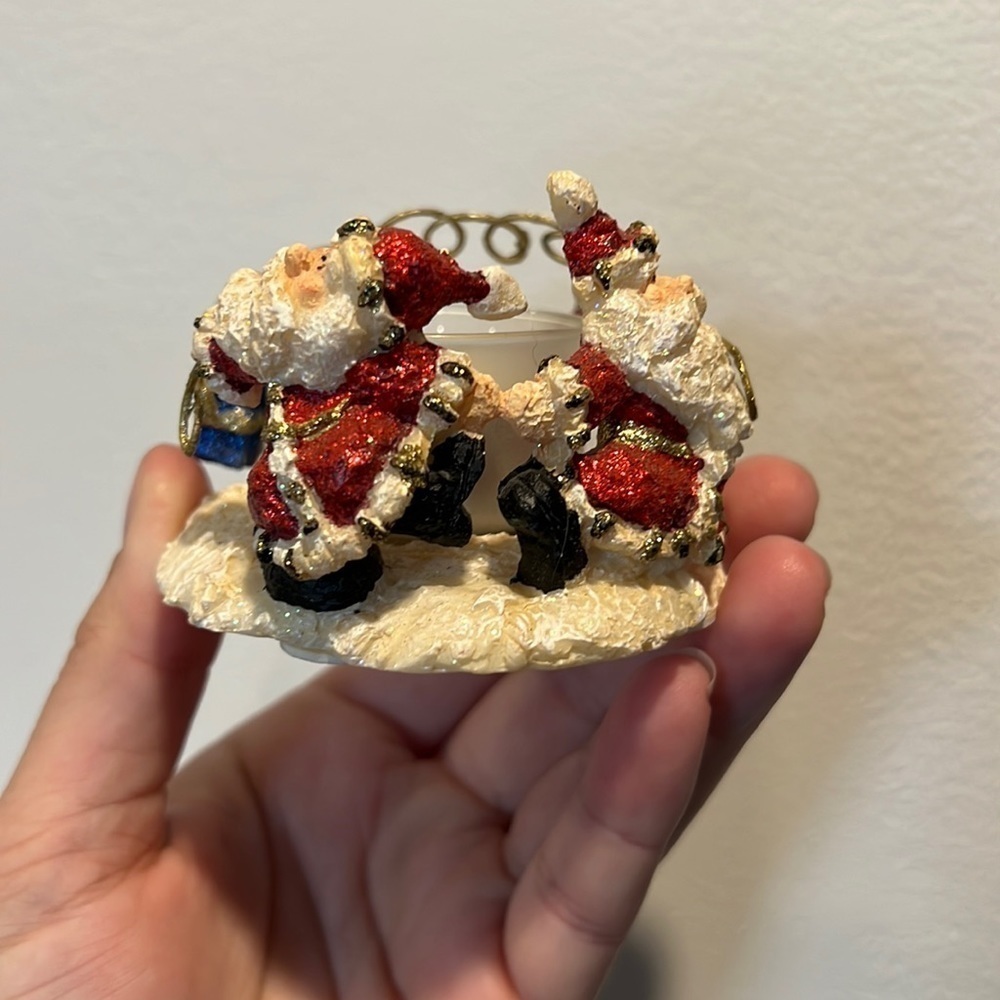 Christmas tea light candle holder